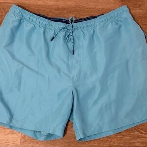 Southern Tide Swim Trunks Mens XXL Teal Skipjack Mesh Lined EUC